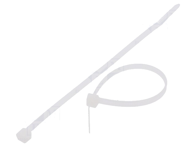 Kabelbinder; L: 140mm; W: 3,6mm; polyamide; 177N; natuurlijk Kabelbinder; L: 140mm; W: 3,6mm; polyamide; 177N; natuurlijk